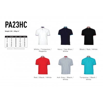 Honeycomb Stand Collar Polo_PA23HC