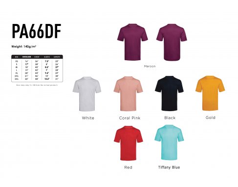 Drifit Round neck Antibacterial_Polyester_PA66DF