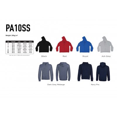 Jacket Full Zip Sweatshirt_ 250gsm PA10SS
