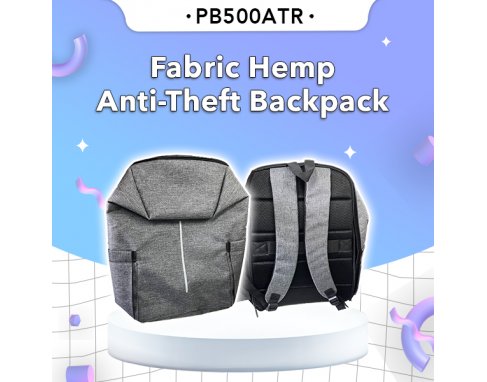 Bag Fabric Hemp Anti-Theft Backpack PB500ATR