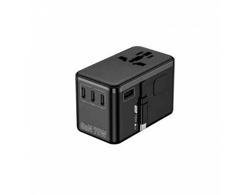 70W GaN Charger with Retractable Cable_PE1120
