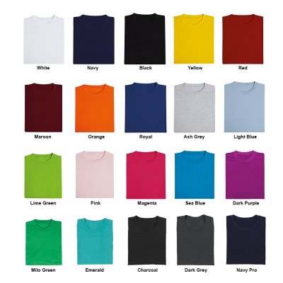 Cotton Round Neck Short Sleeve T-Shirt_PA51CT