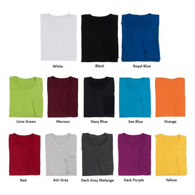 Cotton Round Neck Long Sleeve T-Shirt_PA54CT