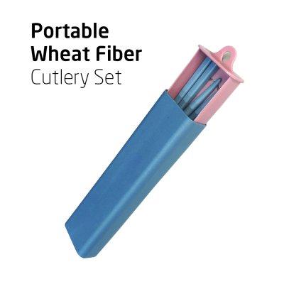 Household Portable Wheat Fiber Cutlery Set PH2866