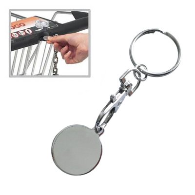 KEYCHAIN WITH TROLLEY COIN_PK15925