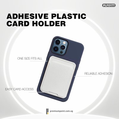 Adhesive Plastic Card Holder PLF01TT