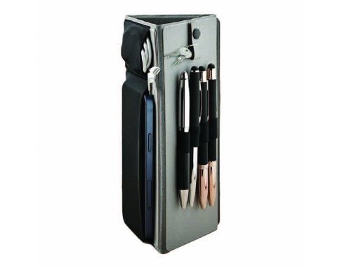 PU Leather Desk Organizer with Phone Holder PU7250