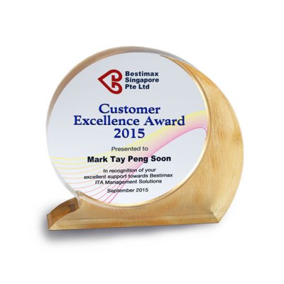 Acrylic Matrix Gold Roundel